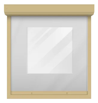 Vinyl roll shutter - beige