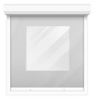 Vinyl roll shutter - white
